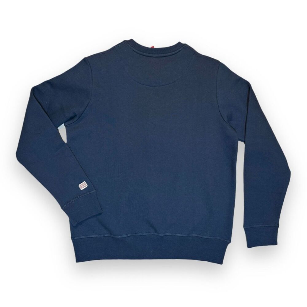 Topo Designs Organic Cotton Crewneck Sweatshirt in Navy Blue Uni Sz XS-S NEW - Picture 2 of 6